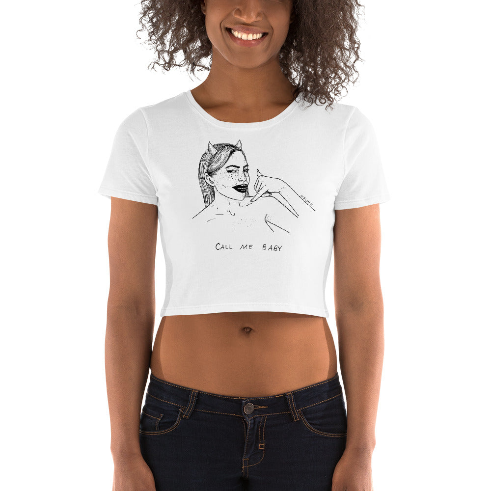 " Call Me Baby " Women’s Crop Tee