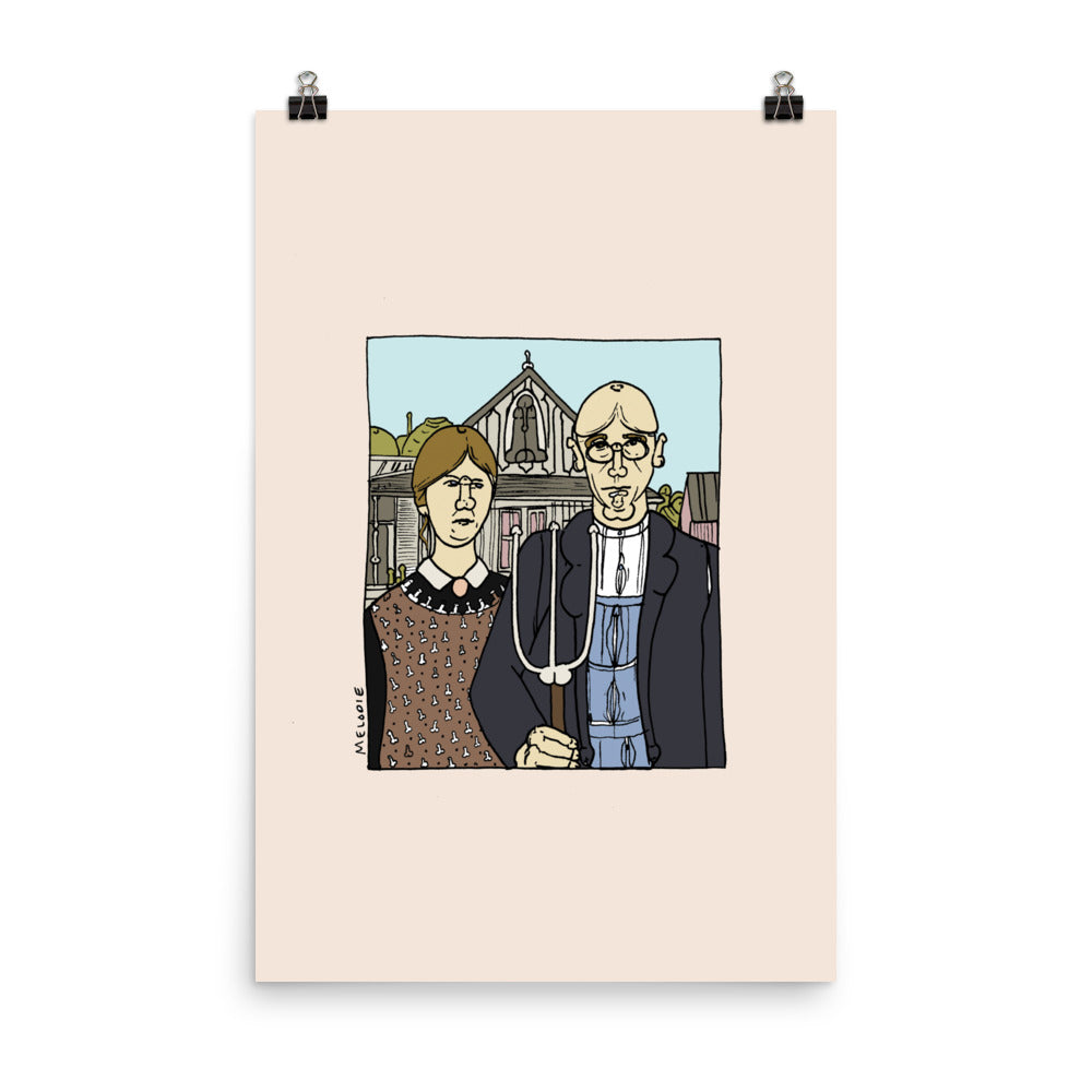 " Grant Wood " Poster