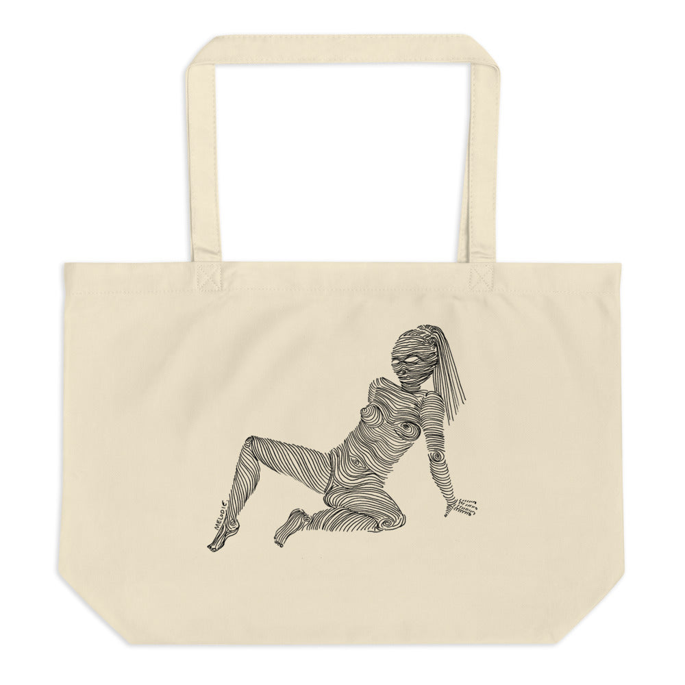 " 6/7 Deadly sins " Front and back Print Large organic tote bag