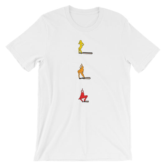 " playing with fire " Short-Sleeve Unisex T-Shirt